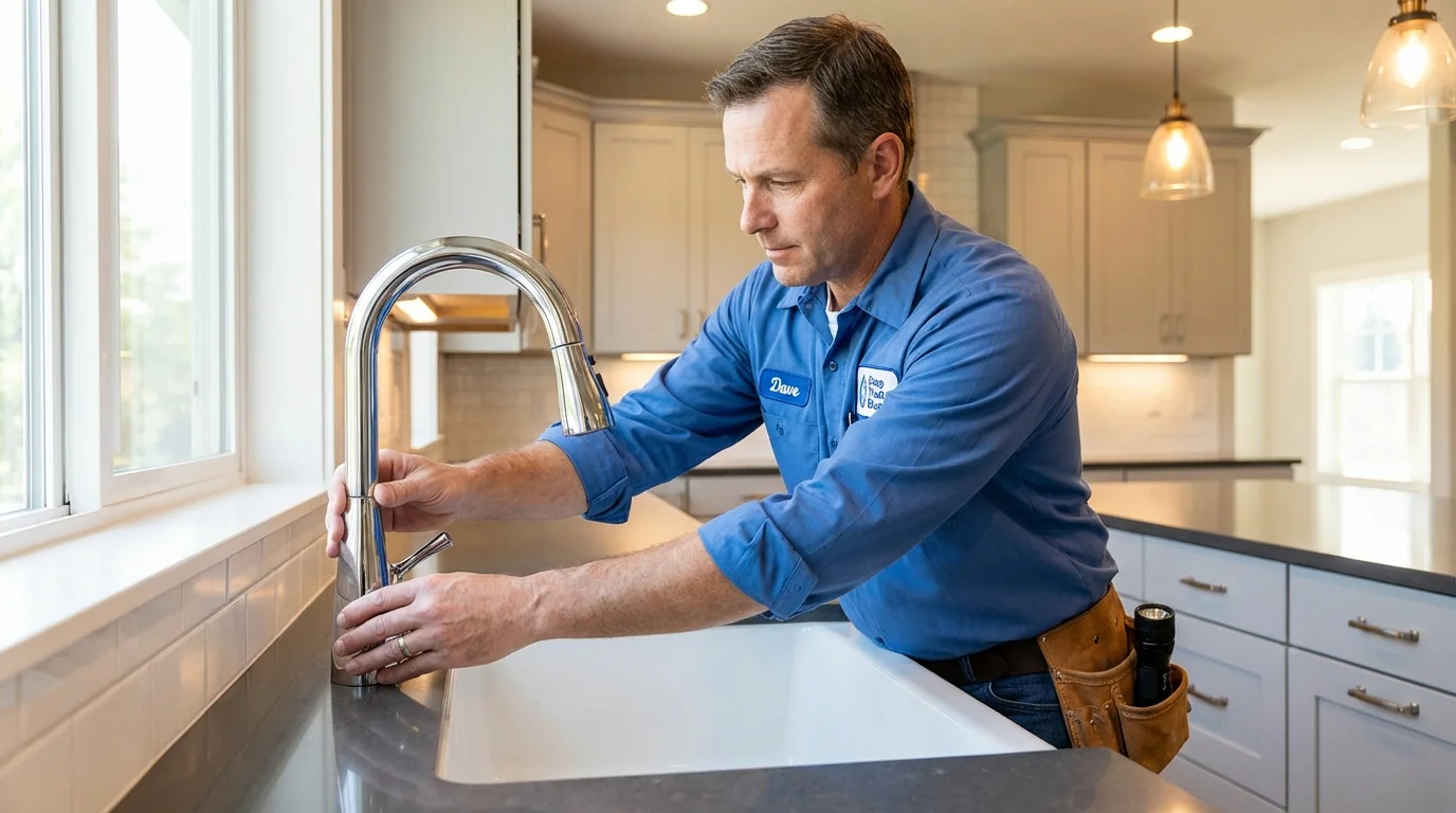 Kitchen faucet installation by Johns Plumbing LLC in Fresh Meadows