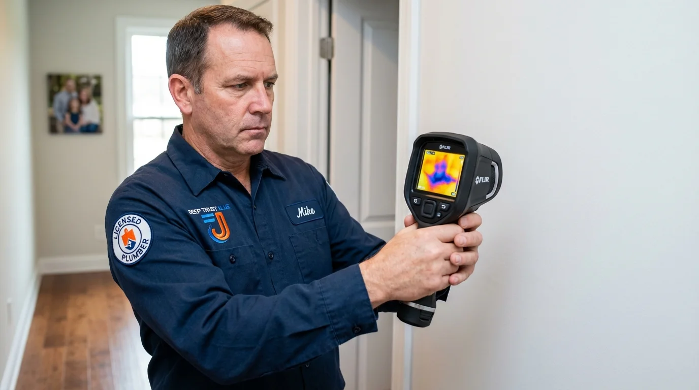 Thermal imaging leak detection by Johns Plumbing LLC in Fresh Meadows